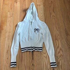 bow sweater jacket